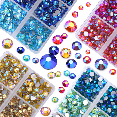 Strass Non correctif Strass de verre décoration couture & tissu Strass pour ongles bricolage ► Photo 1/6