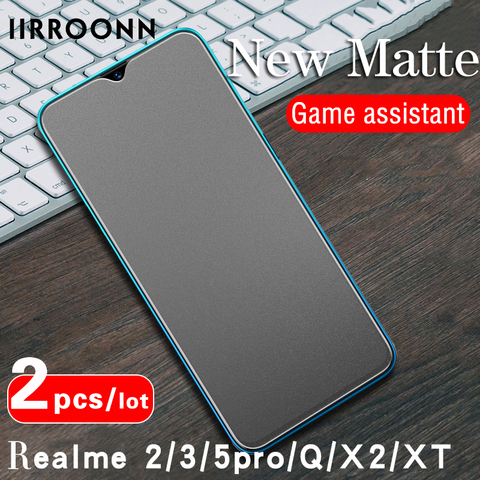2 pièces/lot verre trempé mat pour Realme X2 XT Q protection d'écran pour Realme 2 pro realme 5pro verre pour realme 3pro (4 Styles) ► Photo 1/6