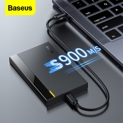 Boîtier de disque dur Baseus 2.5 SATA vers USB 3.0 adaptateur Type C 3.1 boîtier de disque dur externe boîtier de disque dur pour boîtier de disque dur SSD ► Photo 1/6