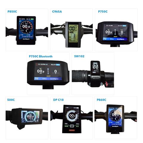 Vélo électrique affichage LCD DPC18 P850C 750C 500C SW102 C965A C961 pour BAFANG vélo/Ebike BBS02B BBS01B BBSHD moteur d'entraînement moyen ► Photo 1/6