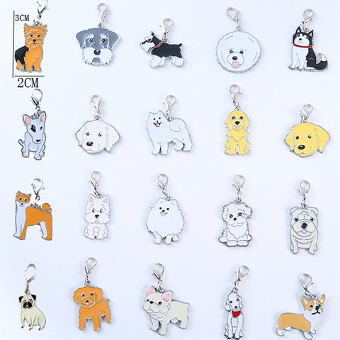 Porte-clés chien carlin, 5 pièces/lot, mignon, Anime, cadeau petit ami, voiture, mode pour femmes et hommes, bijoux sac, charme, pendentif pour animal de compagnie ► Photo 1/6