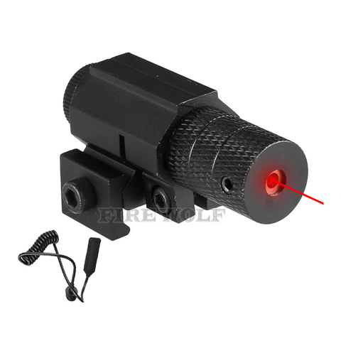 Mini Laser rouge de tactique avec interrupteur arrière, vue Laser rouge avec pistolet, allonge les queues de Rat, vue optique pour la chasse ► Photo 1/6