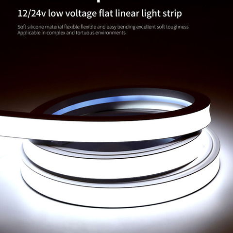 12/24v Flexible bande de lampe LED en Silicone étanche Gel de silice lampe souple Tube 1m - 5m IP67 néon corde LED bande lumineuse ► Photo 1/6