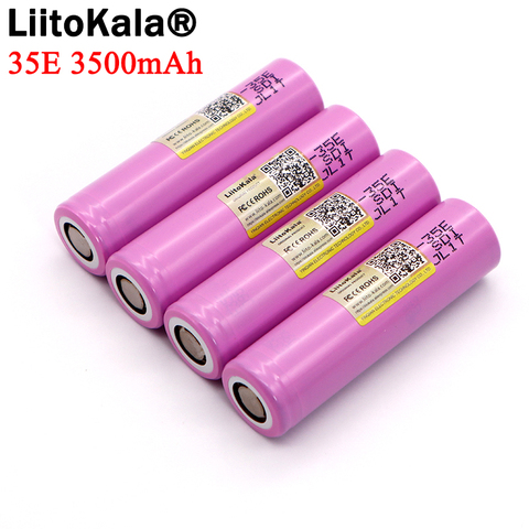 1-10 pièces Liitokala 35E puissance originale 18650 batterie au lithium 3500mAh 3.7v 25A haute puissance INR18650 pour outils électriques ► Photo 1/3