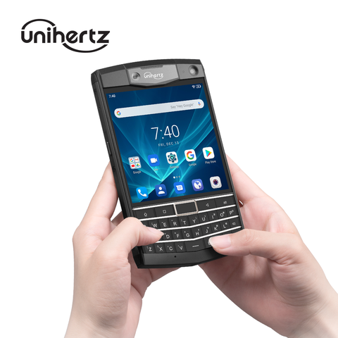 Unihertz — Titan, smartphone, 6 Go, 128 Go, robuste, débloqué, téléphone robuste, Android 9.0, clavier QWERTY, noir ► Photo 1/6