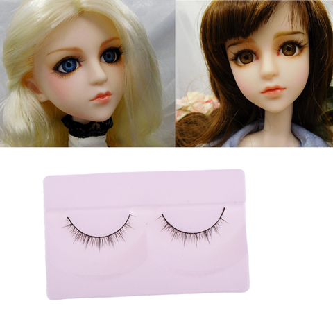 Paire fille poupée frisée faux cils pour BJD poupées yeux bricolage faisant accessoire ► Photo 1/6