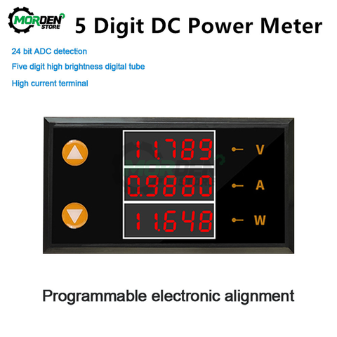 Voltmètre numérique LCD DC0-200V 10A à 5 chiffres, testeur de tension, de courant, ampèremètre, haute précision ► Photo 1/6