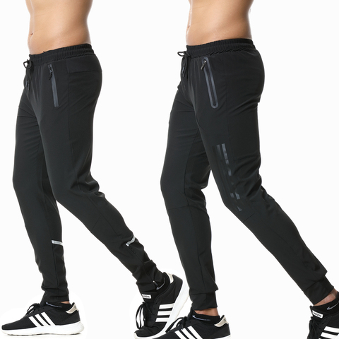 Hommes sport course pantalon fermeture éclair poche athlétique Football Football pantalon entraînement sport pantalon Legging jogging pantalon de sport ► Photo 1/6