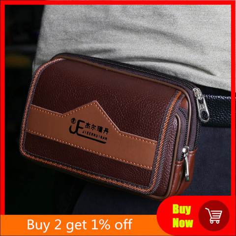 Taille universelle sac pochette ceinture porte-carte poche hommes portefeuille housse de téléphone ► Photo 1/6