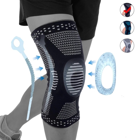 Soutien professionnel de genouillère de Compression de 1 pièces pour le soulagement d'arthrite, la douleur articulaire, l'acl, MCL, larme de ménisque, postchirurgie ► Photo 1/6