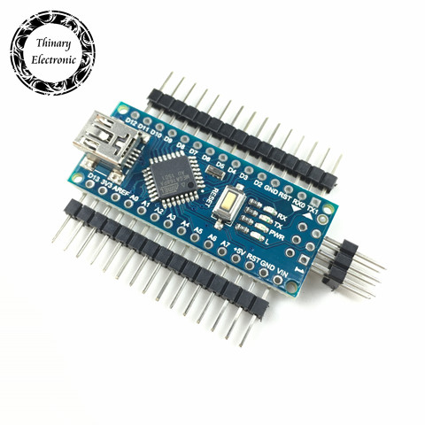 1 pièces/lot Nano Atmega168 contrôleur compatible pour arduino nano Atmega168P CH340 CH340C remplacer le pilote USB CH340G pas de câble ► Photo 1/5