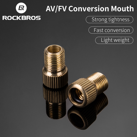 ROCKBROS – chambre à air de vélo vtt, buse de gaz FV/AV, tête de Conversion, Valve de pompe de vélo, Valve Schrader de cyclisme, accessoires de vélo ► Photo 1/6