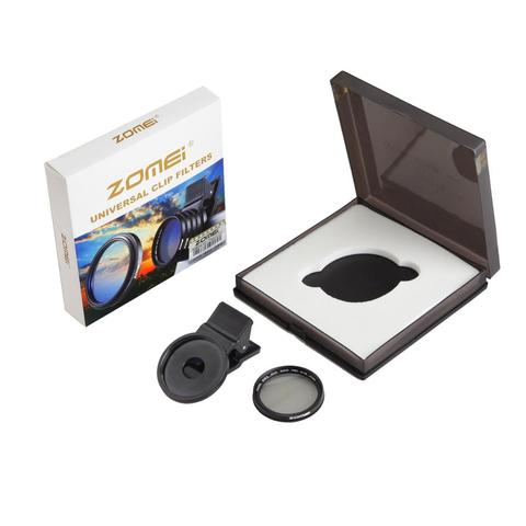 ZOMEi – filtre d'objectif CPL 37MM, filtre professionnel pour appareil photo de téléphone portable iPhone, polariseur circulaire universel CPL + clip ► Photo 1/6