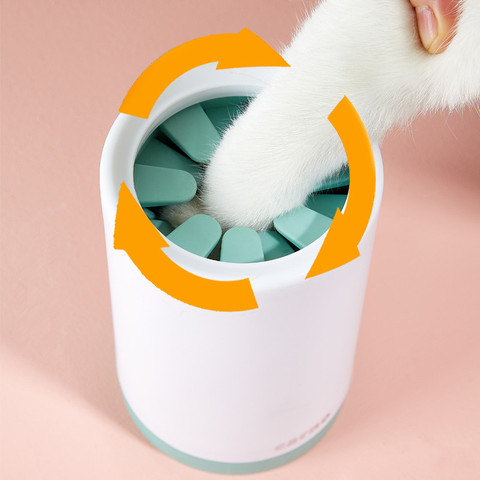 Chien patte nettoyant tasse pour petits grands chiens Portable extérieur animal de compagnie pied rondelle tasse patte propre brosse doux Silicone pied lavage peignes ► Photo 1/6