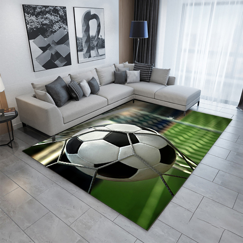 Tapis de Football pour chambre à coucher, salon, enfants, impression 3D, grand pour cuisine, salle de bain, décor de maison ► Photo 1/6