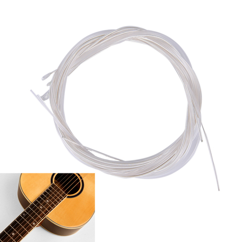 6 pièces/lot Nylon classique guitare cordes Nylon argent placage ensemble Super léger pour classique acoustique guitare pièces accessoires ► Photo 1/5