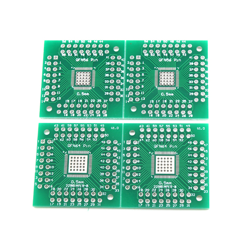 5 pièces QFN 56 64 SMD tour à DIP adaptateur carte PCB convertisseur plaque 0.5/0.8mm ► Photo 1/2