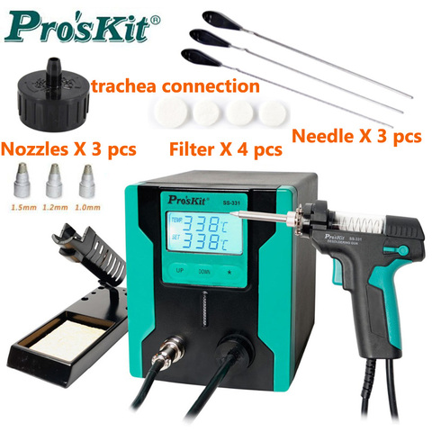 Pro'sKit-pistolet à dessouder électrique, 2022 originale avec écran LCD, haute puissance antistatique, aspiration puissante, pompe à dessouder, SS-331H originale ► Photo 1/5