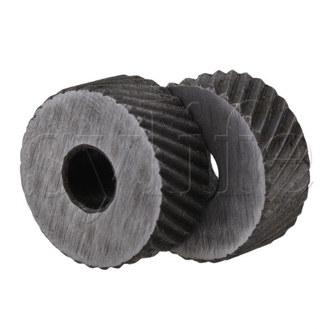 2 pièces 1.5mm pas diagonale grossière 19mm OD moletage roue rouleau outil en acier ► Photo 1/4
