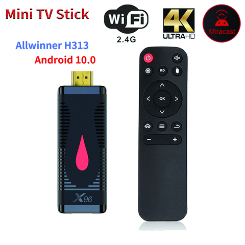 Clé TV X96 S400 Allwinner H313 quadricœur, 2 go 16 go, 4K 60fps, Wifi 2.4G, Google Player, boîtier Smart TV, H.265 ► Photo 1/6