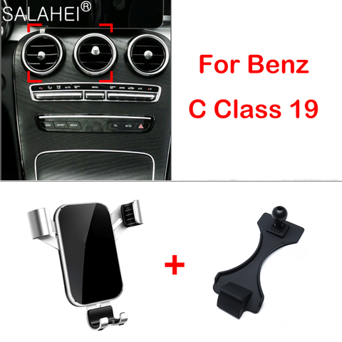 Support pour téléphone Mobile pour mercedes-benz classe C W205 2022 support de tableau de bord GPS support pour téléphone pince support dans la voiture ► Photo 1/6