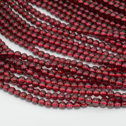 Perles rondes en vrac, grenat naturel/Rhodolite, 3mm ► Photo 1/6