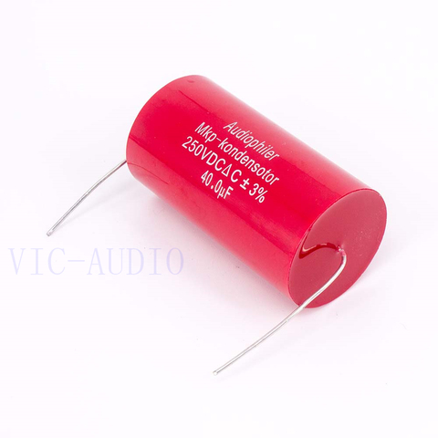 Audiophiler – condensateur Audio Mkp 40uf 250V DC 3%, hi-fi, sans électrode, fièvre, fréquence de couplage, division 40uf ► Photo 1/6