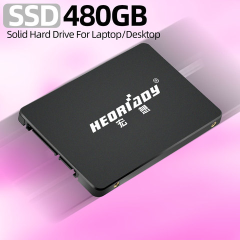 HEORIADY – disque dur interne SSD, 2.5 pouces, 480 go, haute vitesse, pour ordinateur de bureau, pc portable ► Photo 1/6