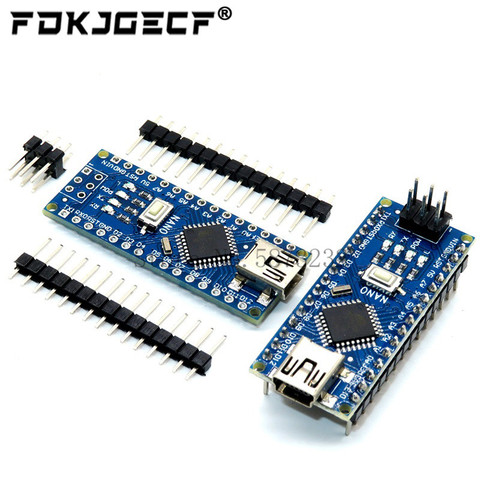 Nano avec le chargeur de démarrage compatible Nano 3.0 contrôleur pour arduino CH340 pilote USB 16Mhz Nano v3.0 ATMEGA328P avec câble USB ► Photo 1/6