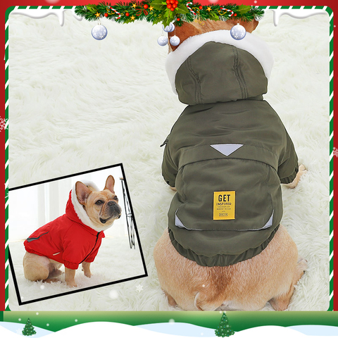 Hoopet vêtements pour chiens pour petits chiens bouledogue français chiot vêtements chemise hiver manteau chaud ► Photo 1/6