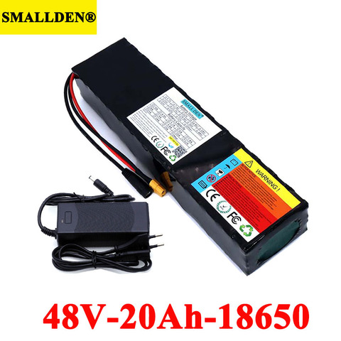 Batterie li-ion pour vélo électrique 48V, 20ah, 16ah, 18650, 13S, 20000mAh, kit de conversion pour vélo électrique 500W, 1000w, chargeur, prise XT60/T ► Photo 1/6