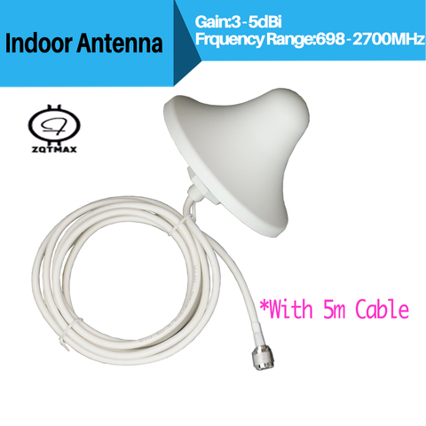 Antenne plafond/champignon/Omni intérieure 698 - 2700mhz pour amplificateur de Signal 2G 3G 4G, gsm dcs pcs ► Photo 1/4