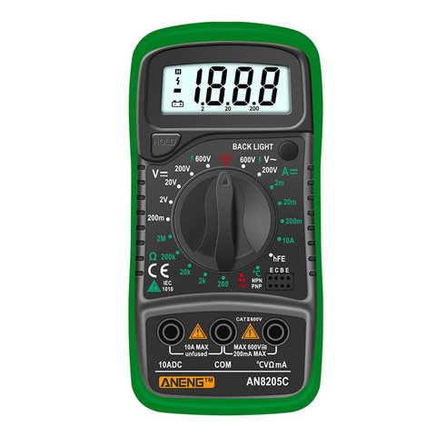 ANENG AN8205C Profession multimètre numérique ampèremètre ca/cc Volt Ohm testeur compteur Multimetro avec Thermocouple LCD rétro-éclairage ► Photo 1/6