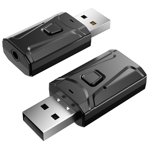 3 en 1 Bluetooth 5.0 récepteur sans fil USB adaptateur 3.5mm Audio récepteur/émetteur pour TV PC voiture AUX haut-parleur Plug And Play ► Photo 1/6