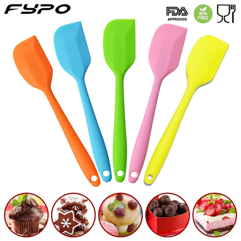 Fypo – spatule à gâteau en Silicone, outil de cuisson de qualité alimentaire, spatule à beurre antiadhésive, pelle en silicone, outils de boulangerie, Gadgets de cuisine ► Photo 1/6