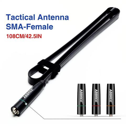 ABBREE tactique pliable colorée AR-152C sma-femelle, antenne 144/430Mhz pour Radio amateur Baofeng UV-5R UV-82 BF-888S ► Photo 1/6