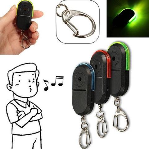 Mini détecteur de clés sans fil Anti-perte, localisateur de clés intelligent, localisateur de porte-clés, sifflet, son, lumière LED, traqueur d'objets ► Photo 1/6
