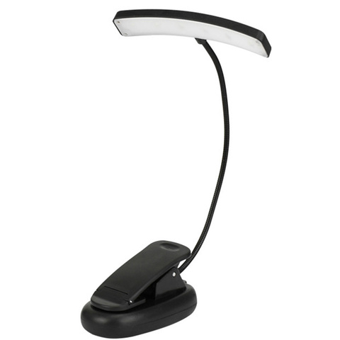 Lampe de bureau Flexible et réglable, support Portable à clipser pour lecture, lecture, livre Rechargeable ► Photo 1/6