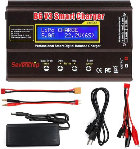 Chargeur de batterie iMAX B6 V3 80W 6A chargeur de batterie Lipo NiMh Li-ion ni-cd numérique RC déchargeur d'équilibre Lipro + adaptateur 15V 6A ► Photo 1/6