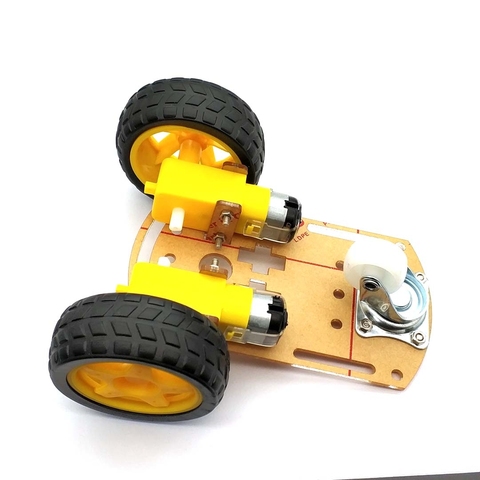 Châssis de moteur intelligent de voiture de Robot 2WD/encodeur de vitesse de Kit de boîte de voiture de traçage avec la boîte de batterie pour le Kit de bricolage d'arduino ► Photo 1/6