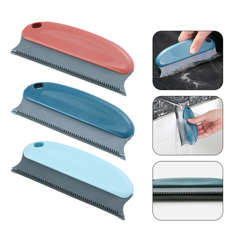 Brosse de nettoyage multifonctionnelle pour canapé | Tapis de siège de lit brosses pour meubles, brosses anti-poussière pour animaux domestiques brosse pour enlever les poils vêtements outils de nettoyage ► Photo 1/6