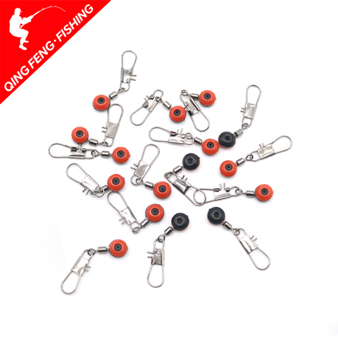 10 pcs/lot flotteur de pêche Bobber arrête espace haricots connecteurs mer eau salée pêche outils équipement plastique métal accessoires ► Photo 1/6