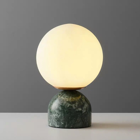 Lampe de chevet en marbre au design nordique moderne et minimaliste, idéal pour un salon, une chambre à coucher, une salle d'étude, un bureau, un restaurant ou un café ► Photo 1/6