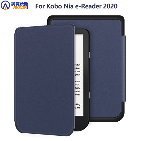 Coque intelligente en cuir PU pour Kobo Nia Ereader 2022, coque compacte, 6 pouces, pour tout nouveau modèle ► Photo 1/6