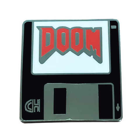 Doom éternel jeu FPS Doomguy émail broche jeu de tir à la première personne l'un des jeux vidéo les plus emblématiques de l'histoire broche badge ► Photo 1/3