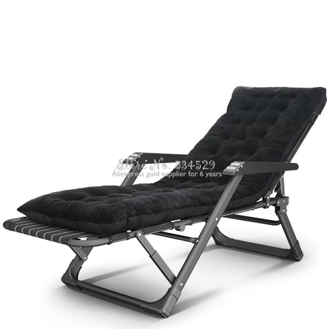 Fauteuil inclinable pliant pour pause déjeuner, lit de sieste, balcon, maison, chaise de plage portable, canapé paresseux, 30% ► Photo 1/3