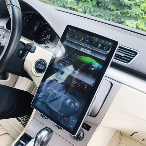 Autoradio universel, lecteur DVD, Android 12.8, 8.1 pouces, navigation GPS, stéréo, carplay IPS, 6 cœurs, mobile vers le haut et vers le bas, rotatif ► Photo 1/6