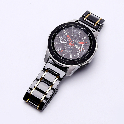 20mm 22mm Bracelet de montre en céramique pour Samsung Galaxy montre 3 actif 2 Bracelet Gear S3 Bracelet frontière pour Amazfit GTS 2 GTR 2 Pop ► Photo 1/6