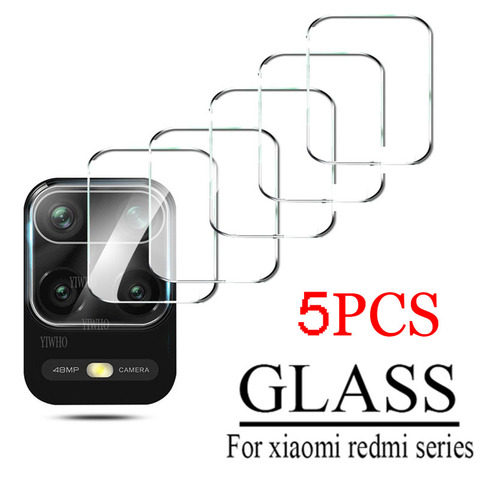 5 pièces pour Xiaomi Redmi Note 9 Pro 9S 9 9T 5G 9c NFC 8t 9a 8 protecteur d'objectif de caméra écran arrière en verre trempé sur verre Redme 9t 8a ► Photo 1/6