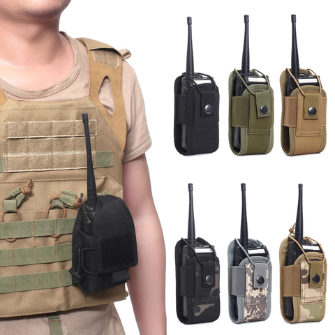 Pochette tactique militaire Airsoft pour Radio, porte-sac pour walkie-talkie Wasit, sac de poche pour chargeur de Magazine de chasse et de tir de l'armée ► Photo 1/6